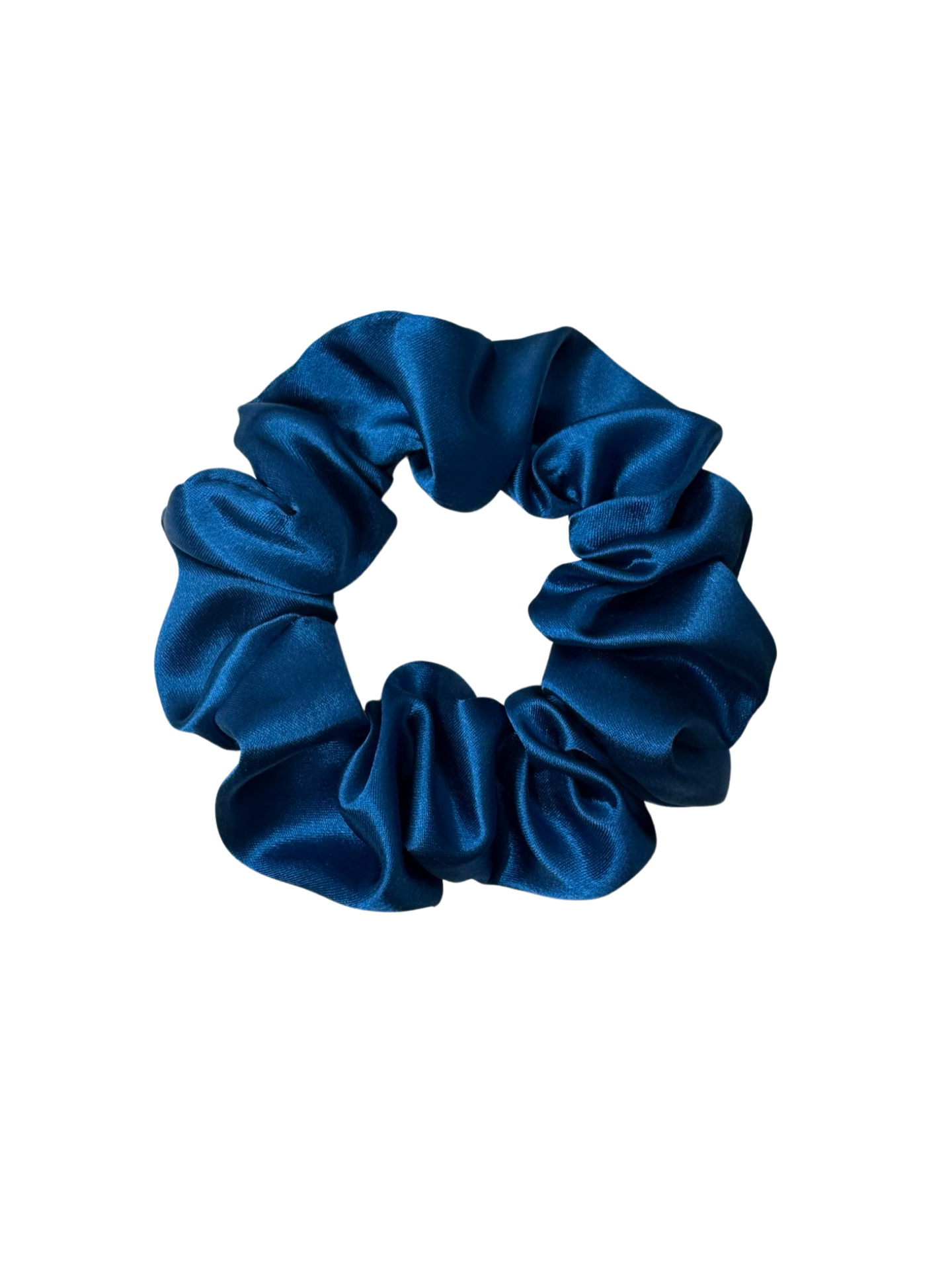 Chouchou en satin|Bleu roi