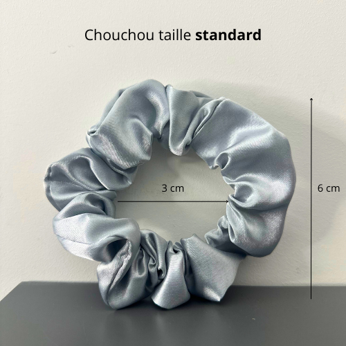 Lots de 50 chouchous en satin à personnaliser