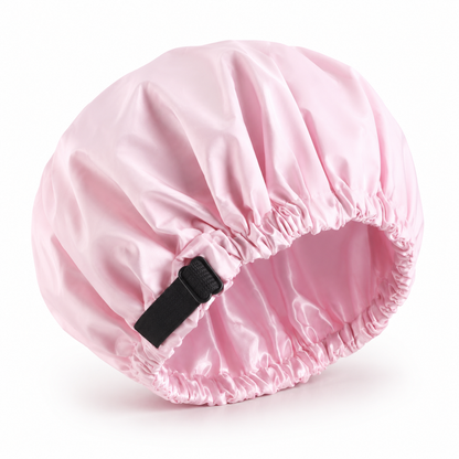 Bonnet de douche réglable doublé en satin