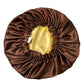Bonnet en satin réversible | Cofee