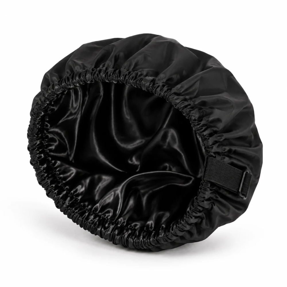 Bonnet de douche réglable doublé en satin