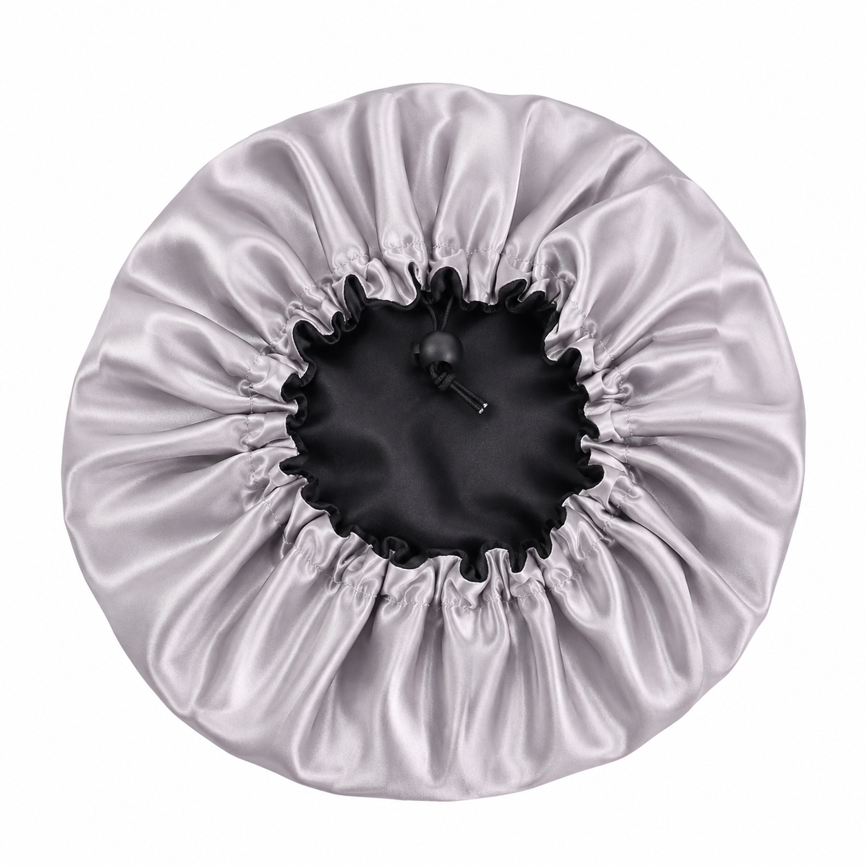 Bonnet en satin réglable - Perle lama