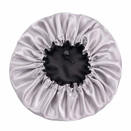 Bonnet en satin réglable - Perle lama