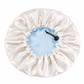 Bonnet en satin réglable - Bleu ciel