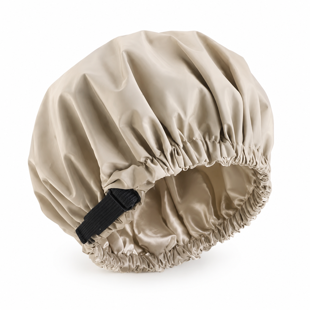 Bonnet de douche réglable doublé en satin