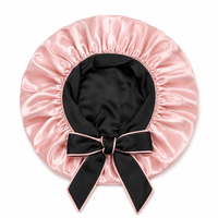 Bonnet en satin à nouer - Pink Panther