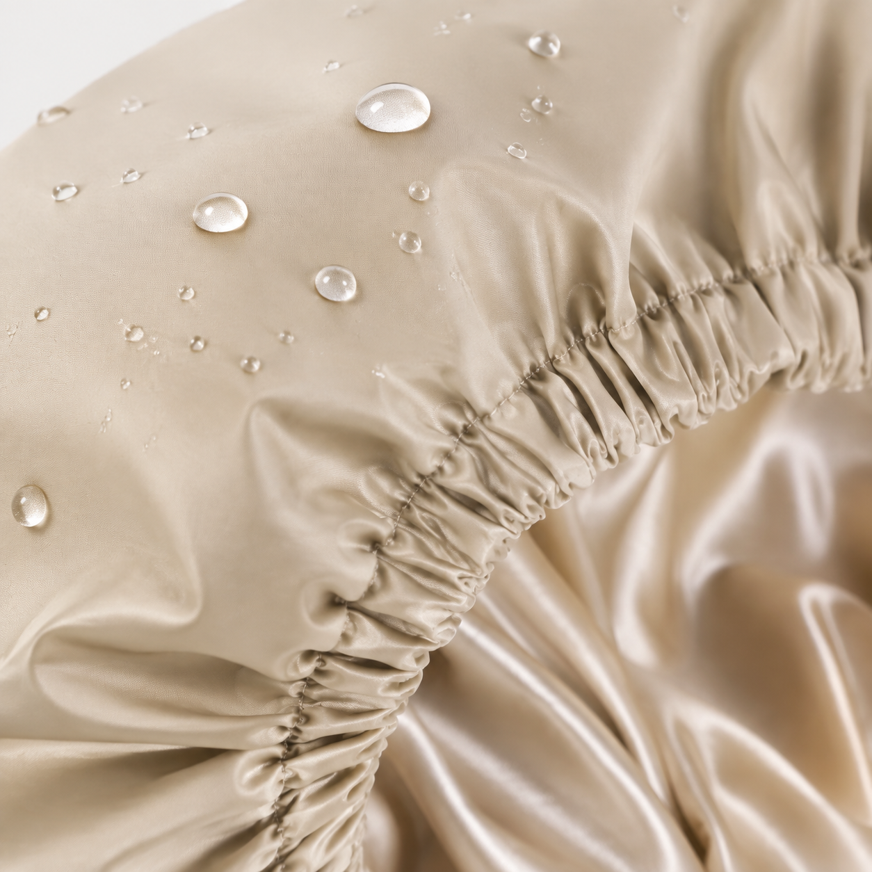 Bonnet de douche réglable doublé en satin