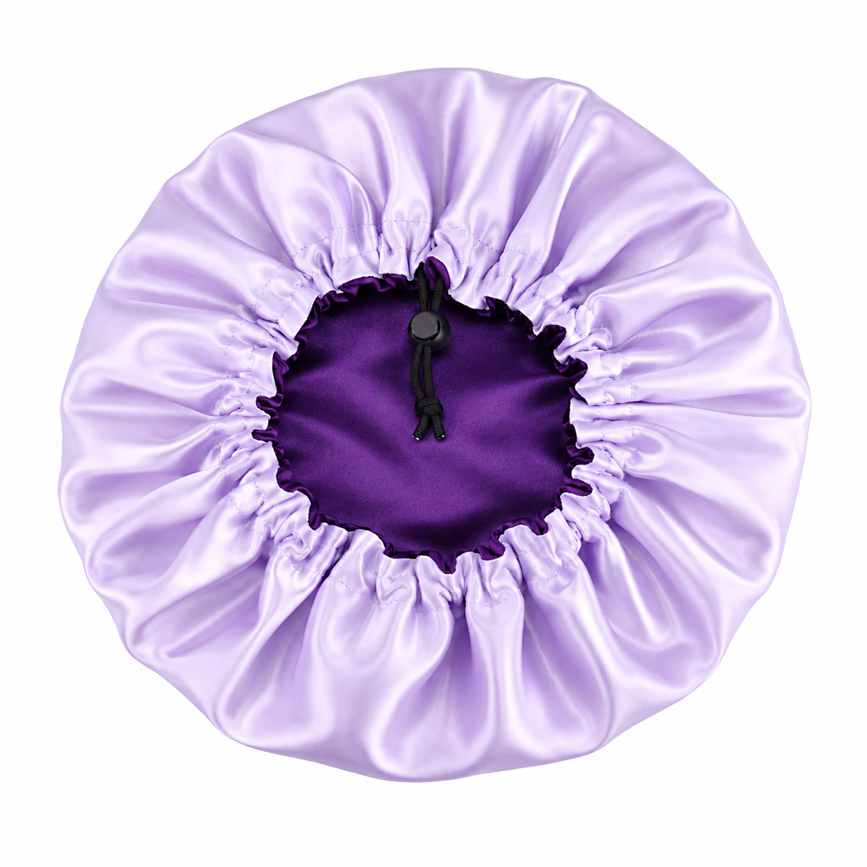 Bonnet en satin réglable - Raisin