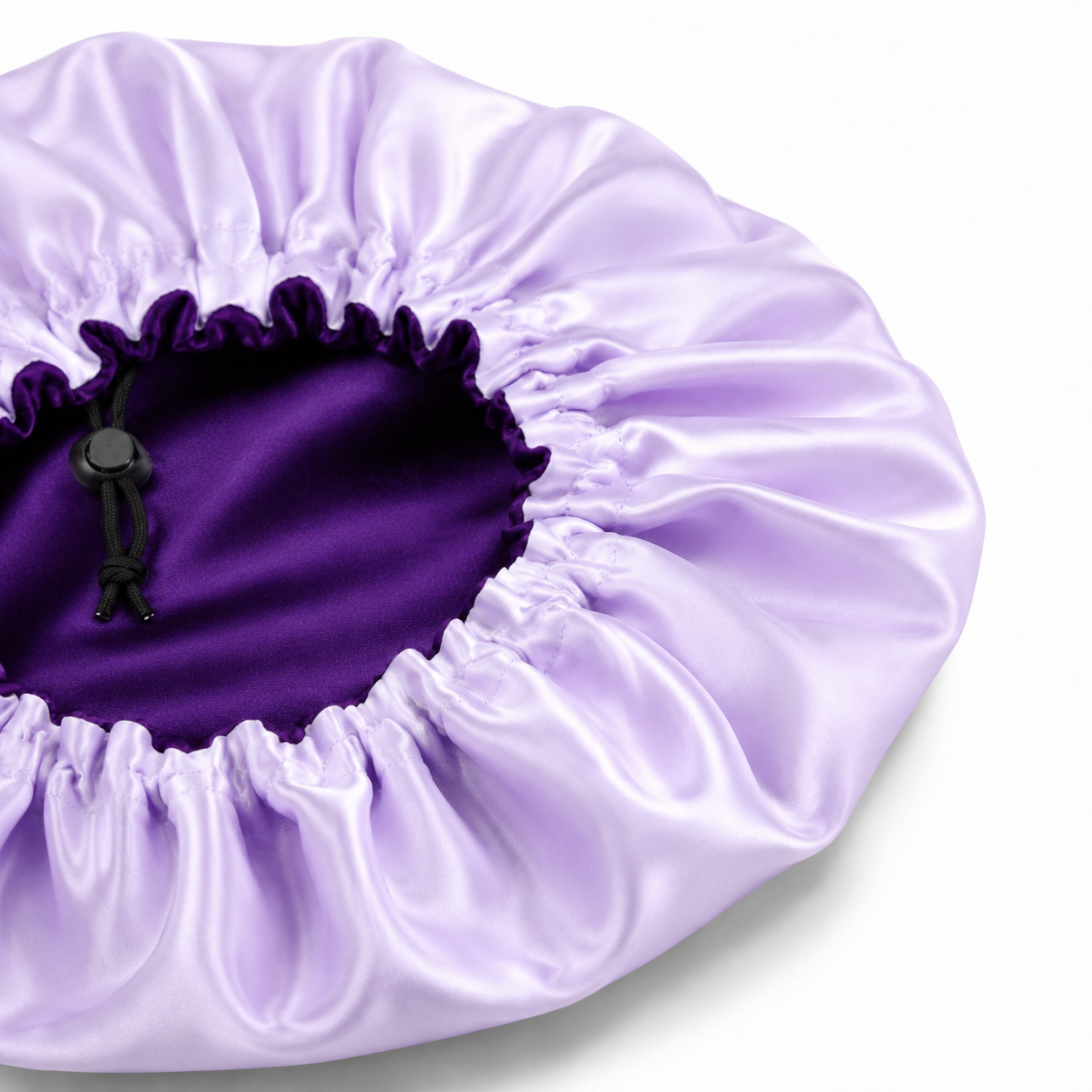 Bonnet en satin réglable - Raisin