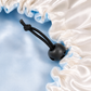 Bonnet en satin réglable - Bleu ciel