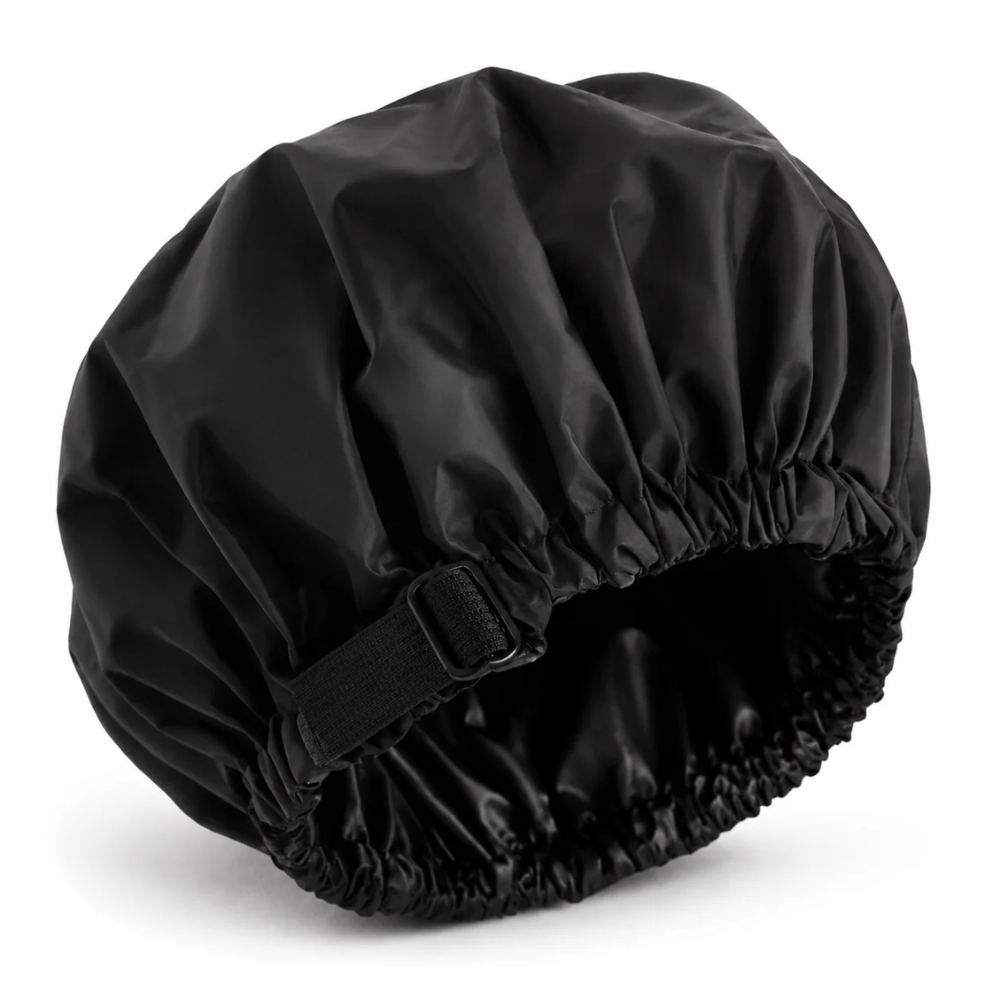 Bonnet de douche réglable doublé en satin