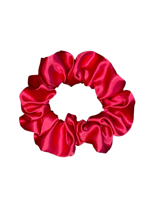 Chouchou en satin |Fuschia